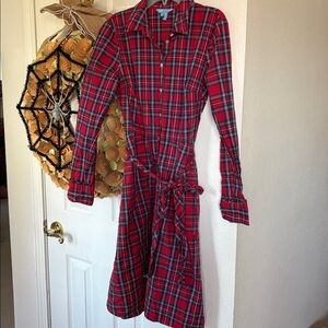 Draper James Plaid Dress with belt